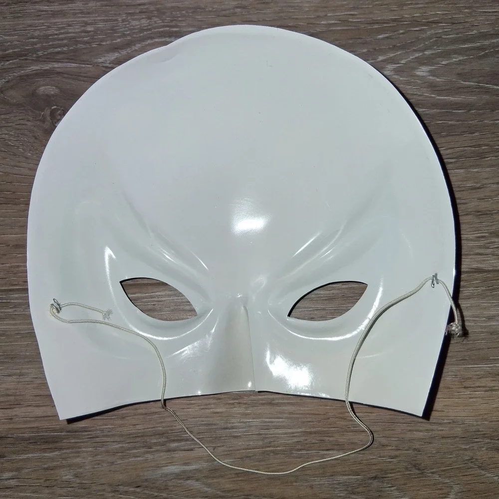 Red & Black Superhero Half Mask‎ Costume Cosplay Halloween Party 1970s 1980s